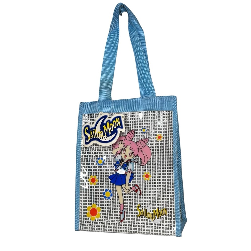 Vintage Y2K Sailor Moon Chibi Usa Anime Tote Bag Blue Deadstock NWT